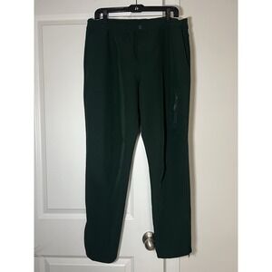 Men's Fielder Bonobos Forest Green Cargo Pants Size L Elastic Waist Zip Pockets